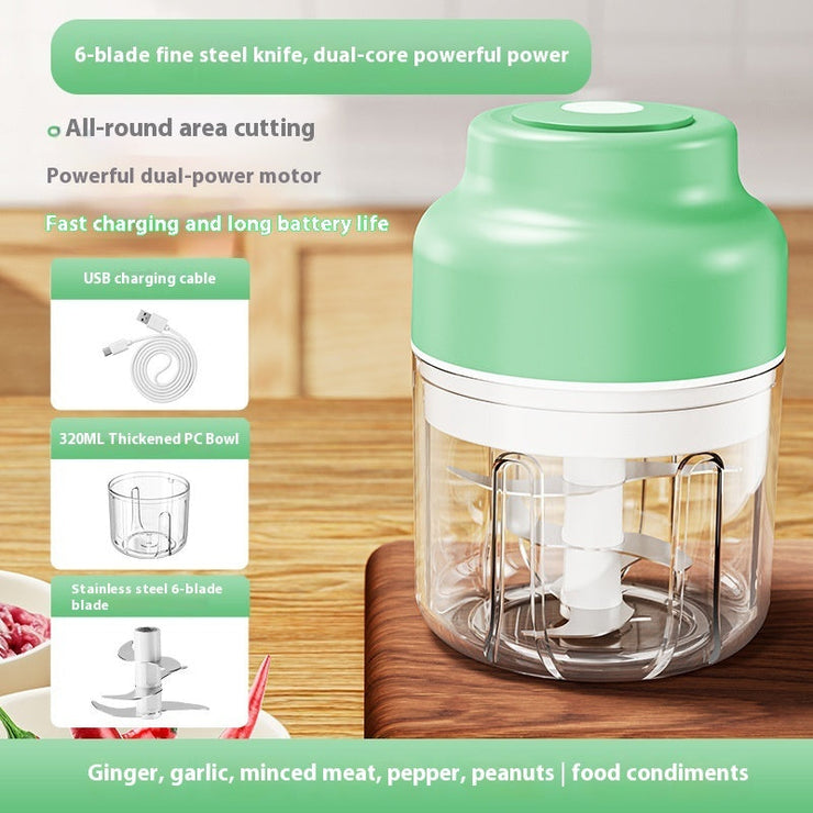 Electric Meshed Garlic Device Wireless Mini Garlic Press Automatic Stirring Mein Shop