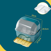 Tableware Storage Box Drain Dish Rack Kitchen Household Cup Holder Dish Rack Plastic Mein Shop