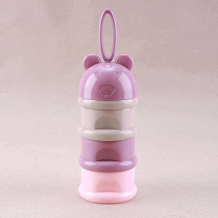 3 Layer Frog Style Portable Baby Food Storage Box Essential Cereal Cartoon Milk Powder Boxes Toddle Kids Formula Milk Container Mein Shop