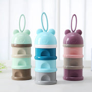 3 Layer Frog Style Portable Baby Food Storage Box Essential Cereal Cartoon Milk Powder Boxes Toddle Kids Formula Milk Container Mein Shop