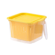 Refrigerator Double-layer Fruit And Vegetable Food Storage Container With Lid Drain And Refrigerate Mein Shop
