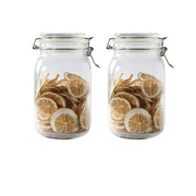 Round Glass Tea Jar Food Storage Box Preservation Container Mein Shop