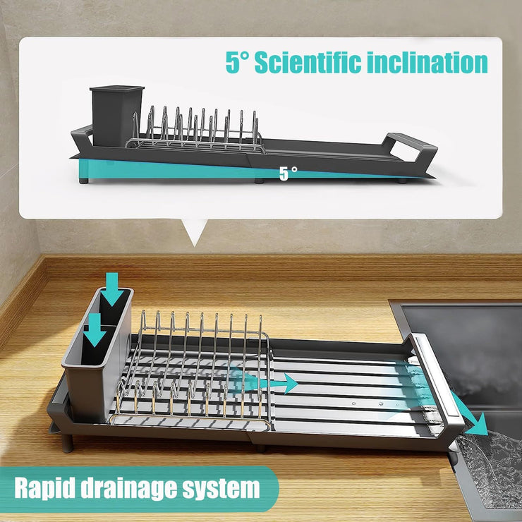 Kitchen Single-layer Dish Rack Mein Shop