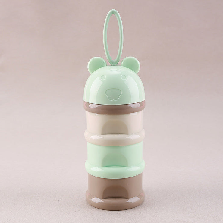 3 Layer Frog Style Portable Baby Food Storage Box Essential Cereal Cartoon Milk Powder Boxes Toddle Kids Formula Milk Container Mein Shop