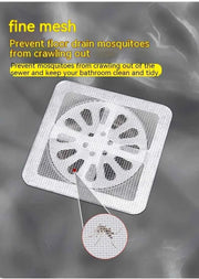 10/20pcs Floor Drain Sticker, Insect-proof Self-adhesive Bathroom Hair Filter Net, Sewer Filter, Kitchen Anti-blocking Mesh Net
