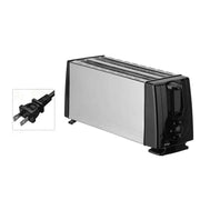 Bread Toaster 4 Slices European Standard Plug Compact Breakfast Maker Machine for Baking Cooking Bagels Snacks Specialty Breads Mein Shop