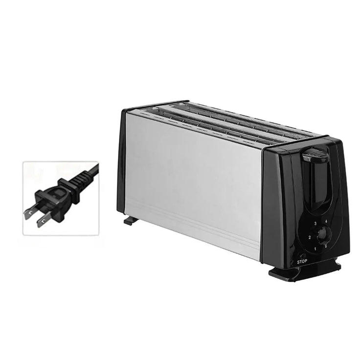 Bread Toaster 4 Slices European Standard Plug Compact Breakfast Maker Machine for Baking Cooking Bagels Snacks Specialty Breads Mein Shop