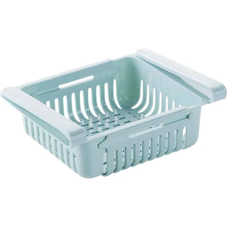 Kitchen Organizer Adjustable Kitchen Refrigerator Storage Rack Fridge Freezer Shelf Holder Pull-out Drawer Organiser Space Saver