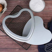 Heart Shaped Cake Pan with Removable Bottom Anodized Aluminum Wedding Birthday Baking Cake Tin Cheesecake Pan Chiffon Cake Mold