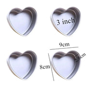 Heart Shaped Cake Pan with Removable Bottom Anodized Aluminum Wedding Birthday Baking Cake Tin Cheesecake Pan Chiffon Cake Mold