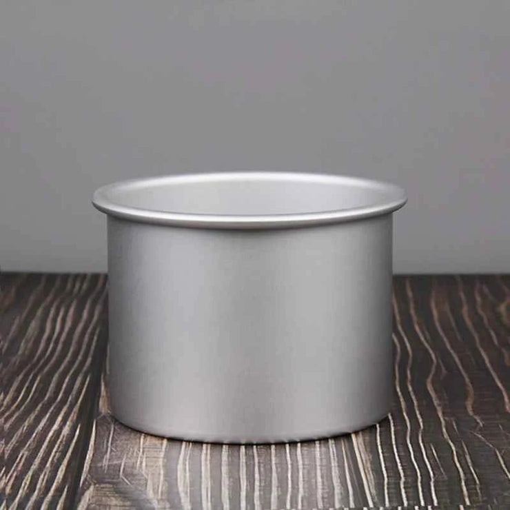 1 Piece Round Cake Pan with Removable Bottom, Cheesecake  Chiffon  Mold Baking Mould Anodized Aluminum 10cm Deep baking pan