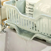Dish Drying Rack Kitchen Utensils Drainer Rack with Drain Board Countertop Dinnerware Plates Bowls Chopsticks Spoons Organizer