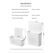Kitchen Storage Bucket Compact Small Large Convenient Save Space Hangable Kitchen Trash Can Under The Cupboard Trash Can Shelf
