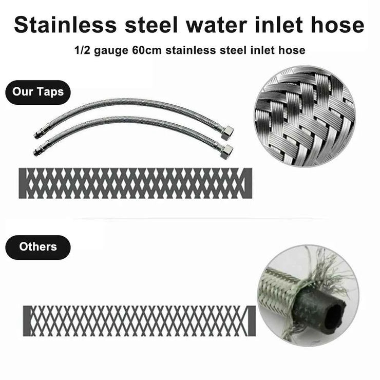 Faucets Kitchen Standing Faucet Bathroom Faucet Single Handle Basin Taps Hot & Cold Water Tap Chrome Plated Sink Faucets