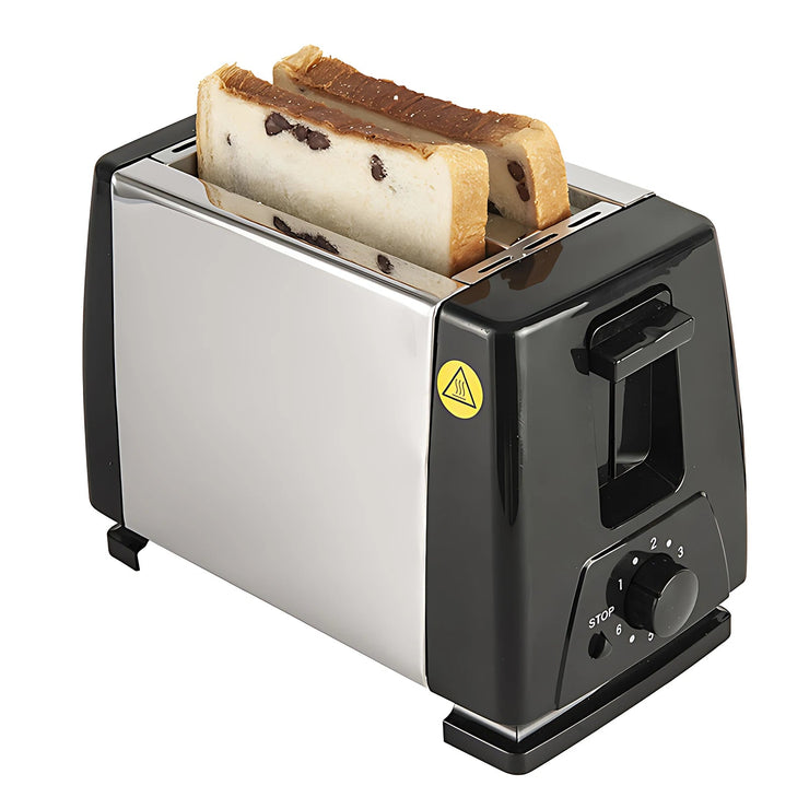 Toaster 2 Slice Wide Slot with 6 Preset Temperature and Timing Small Stainless Steel Bread Toaster with Manual Stop Mein Shop