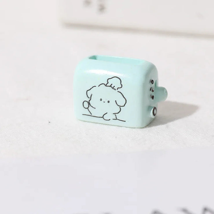 12Pcs/Lot Artificial Bread Toaster Cute Cartoon Fake Food DIY Resin Sweet Flatback Cabochon Jewelry Pendant Homemade Gift Mein Shop