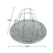 Toaster Rack Simple Portable Stainless Steel Toast Rack Outdoor Camping Toaster Folding Portable Grill Multi-Purpose Stove Grill Mein Shop