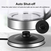 2L Larger Capacity Electric Kettle 220V Glass Tea Kettle Home Kitchen Water Heater 1500-1800W EU/UK Plug Water Boiler