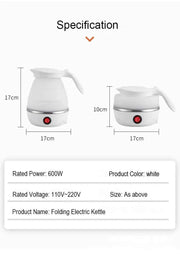 Foldable And Portable Teapot Water Heater 600ML Household Travel Electric Water Kettle 220V Kitchen Appliances Water Boiling Pot