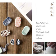 Kitchen Tools Rest Ceramic Chopsticks Stand Tableware Chopsticks Spoon Rack Chopsticks Holder