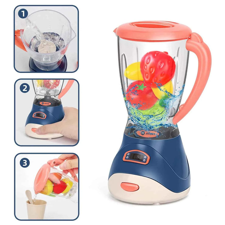 Kids Pretend Play Kitchen Home Appliances Set Toy Household Coffee Maker Mixer Toaster Vacuum Cleaner Playset for Children Gifts
