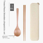 Handmade Dinnerware Cutlery for Kitchen, Wooden Spoon & Fork Dinner Kit for Rice, Soups, Cereal, Home Tableware