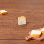 12Pcs/Lot Artificial Bread Toaster Cute Cartoon Fake Food DIY Resin Sweet Flatback Cabochon Jewelry Pendant Homemade Gift Mein Shop