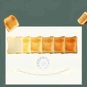 Toaster 1PC Stainless Steel Toaster Oven Double Sided Bake Heated Toast Sandwich Home Automatic Breakfast Machine