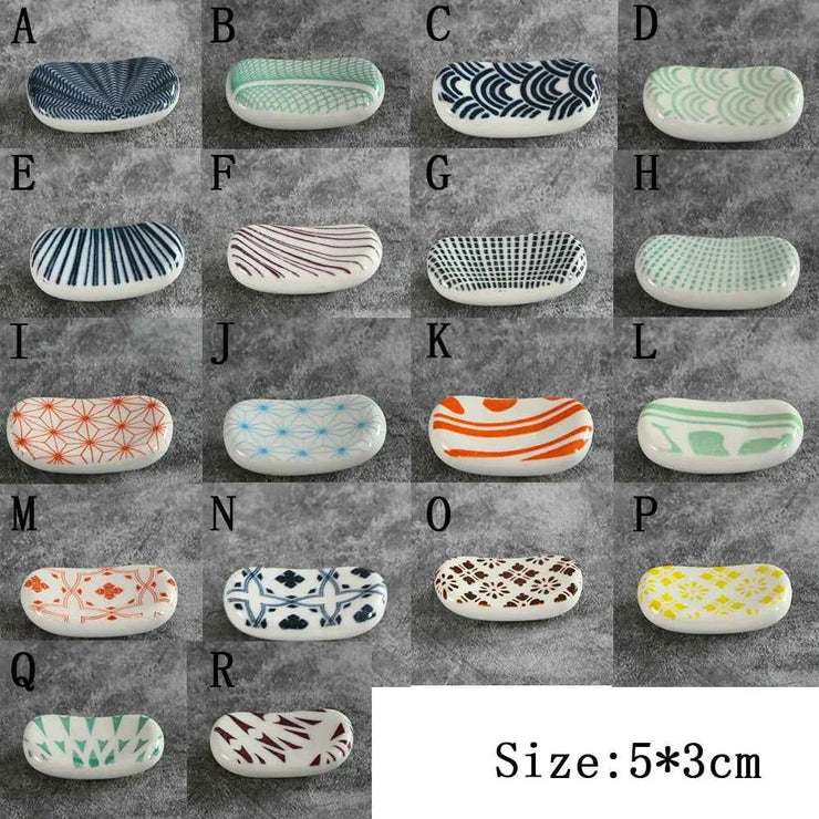 Kitchen Tools Rest Ceramic Chopsticks Stand Tableware Chopsticks Spoon Rack Chopsticks Holder