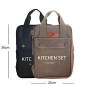 Outdoor Camping Kitchenware 8-Piece Set Comes with A Full Set of Thickened Cookware Storage Kit Cutlery Camping Supplies Tools