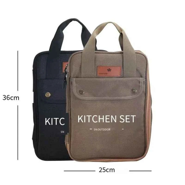 Outdoor Camping Kitchenware 8-Piece Set Comes with A Full Set of Thickened Cookware Storage Kit Cutlery Camping Supplies Tools