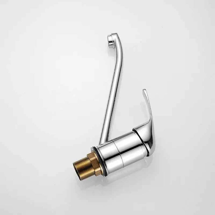 Faucets Kitchen Standing Faucet Bathroom Faucet Single Handle Basin Taps Hot & Cold Water Tap Chrome Plated Sink Faucets