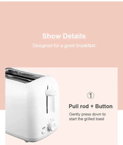 110V/220V Home Toaster 6 Modes 2 Slice Bread Toast Maker Automatic Breakfast Machine One-Click Operation Sandwich Maker 2023 New
