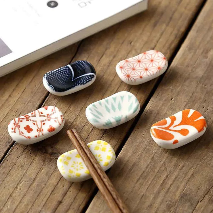 Kitchen Tools Rest Ceramic Chopsticks Stand Tableware Chopsticks Spoon Rack Chopsticks Holder