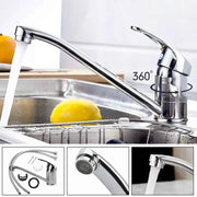 Faucets Kitchen Standing Faucet Bathroom Faucet Single Handle Basin Taps Hot & Cold Water Tap Chrome Plated Sink Faucets