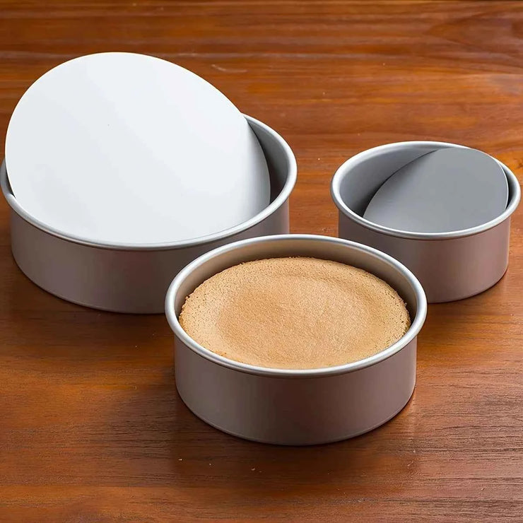 1pc-6 Inch Removable Bottom Cake Pans Round Heart Square Cake Mold Non-Stick Baking Pans