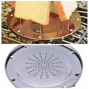 Toaster Rack Simple Portable Multifunctional Stainless Steel Outdoor Camping Travel Supplies Folding Multi-Purpose Stove Grill