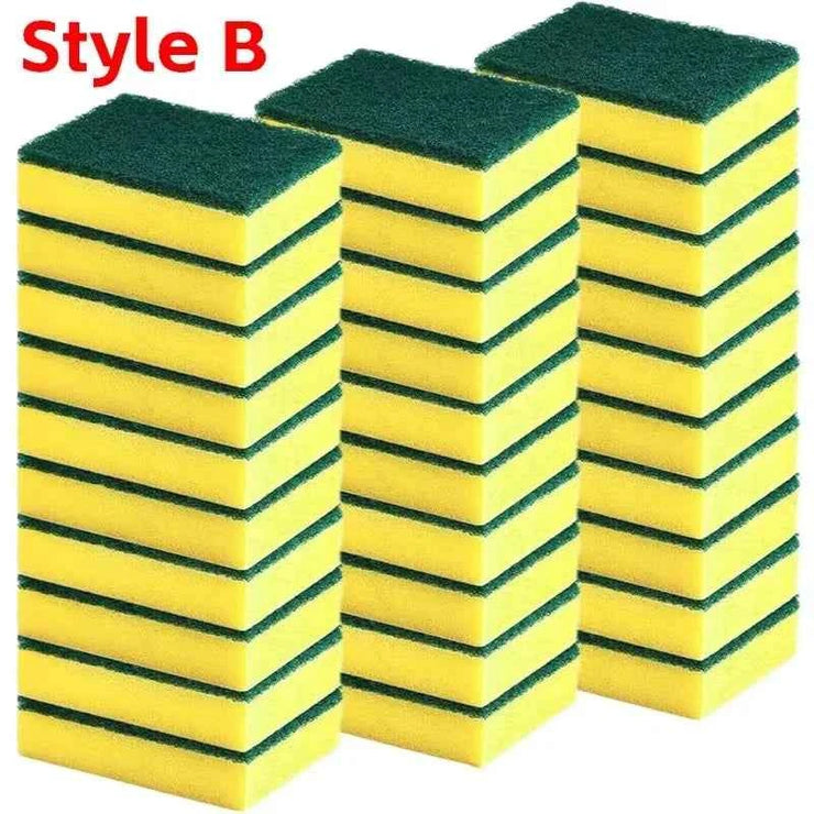Highly absorbent double-sided sponge magic cleaning pot rust sponge cleaning brush kitchen grease cleaning tool