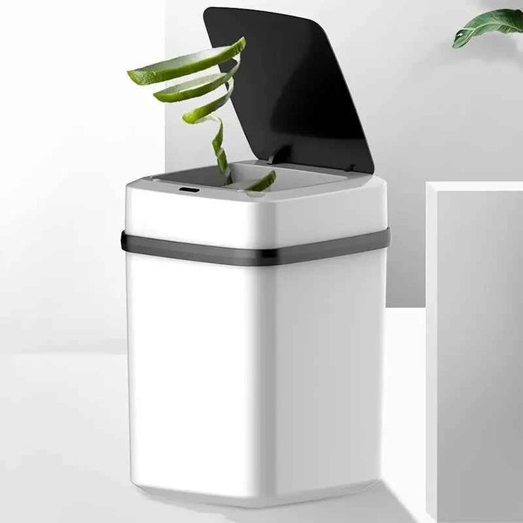 Kitchen Trash Bin 13L Bathroom Touch Trash Can In The Toilet Smart Garbage Bucket Waste Bins Dustbin Smart Trash Can Kitchen