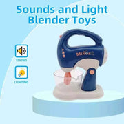 Interactive Electric Kitchen Playset Kids Children Mini Simulation Household Appliances Light Toy Gift Pretend Cooking Role Play