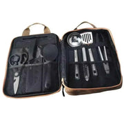 Outdoor Camping Kitchenware 8-Piece Set Comes with A Full Set of Thickened Cookware Storage Kit Cutlery Camping Supplies Tools