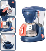 Interactive Electric Kitchen Playset Kids Children Mini Simulation Household Appliances Light Toy Gift Pretend Cooking Role Play
