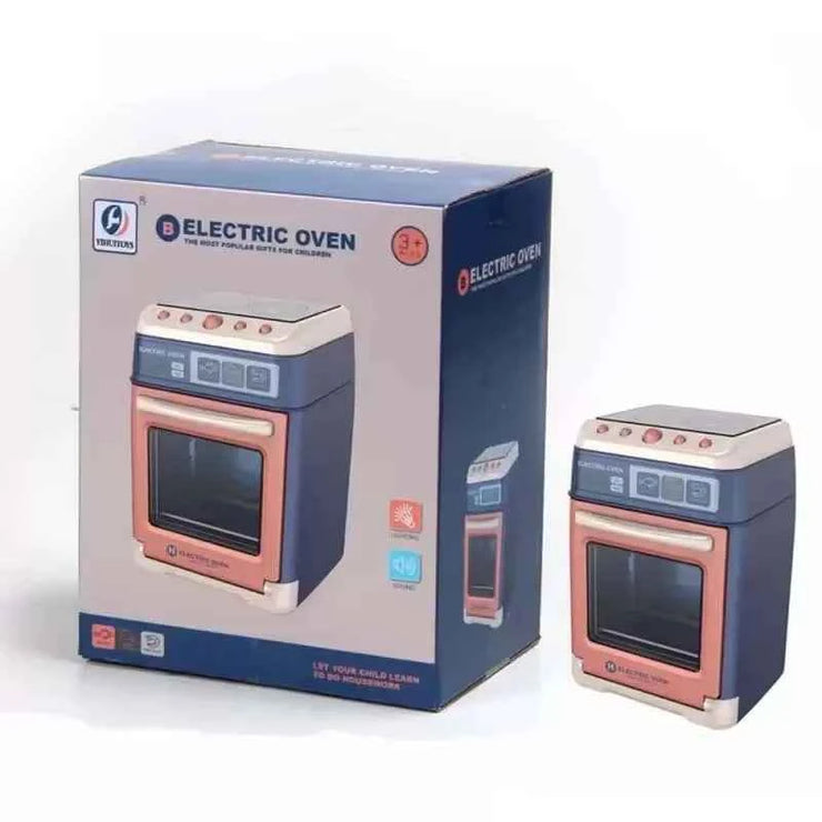 Interactive Electric Kitchen Playset Kids Children Mini Simulation Household Appliances Light Toy Gift Pretend Cooking Role Play