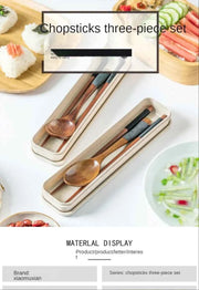 Handmade Dinnerware Cutlery for Kitchen, Wooden Spoon & Fork Dinner Kit for Rice, Soups, Cereal, Home Tableware