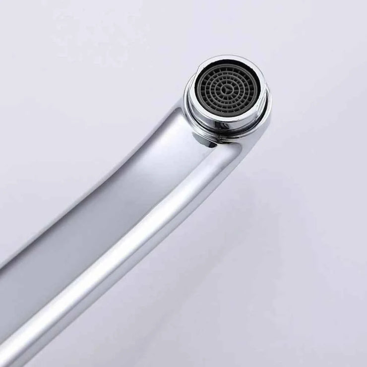 Faucets Kitchen Standing Faucet Bathroom Faucet Single Handle Basin Taps Hot & Cold Water Tap Chrome Plated Sink Faucets