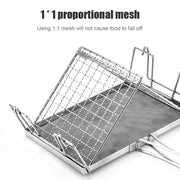 WESTTUNE Outdoor Multi-Purpose Toast Grill Portable Bread Toasters Folding Camping Stove Toaster for Hiking Garden Picnic Beach
