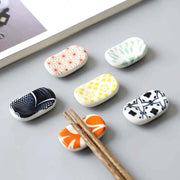 Kitchen Tools Rest Ceramic Chopsticks Stand Tableware Chopsticks Spoon Rack Chopsticks Holder