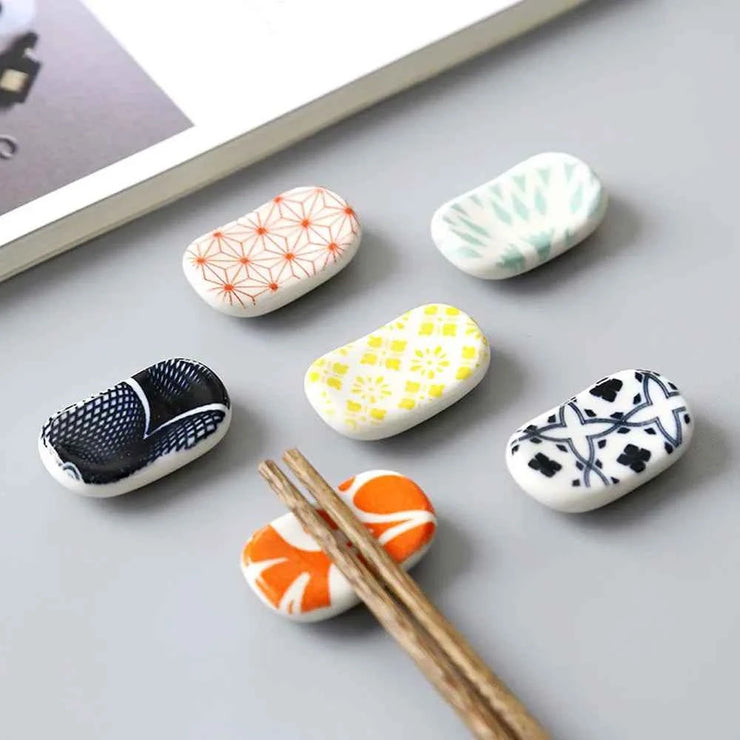 Kitchen Tools Rest Ceramic Chopsticks Stand Tableware Chopsticks Spoon Rack Chopsticks Holder