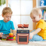 Interactive Electric Kitchen Playset Kids Children Mini Simulation Household Appliances Light Toy Gift Pretend Cooking Role Play