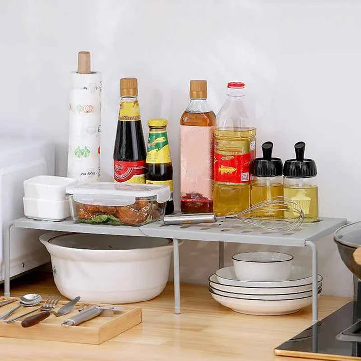 Kitchen Retractable Shelves, Cupboard Dish Racks, Kitchenware Condiment Storage Racks, Kitchen Spice Racks Storage Shelves